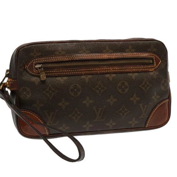 LOUIS VUITTON Monogram Marly Dragonne GM Clutch Bag M51825 LV Auth 70474 - Picture 1 of 14